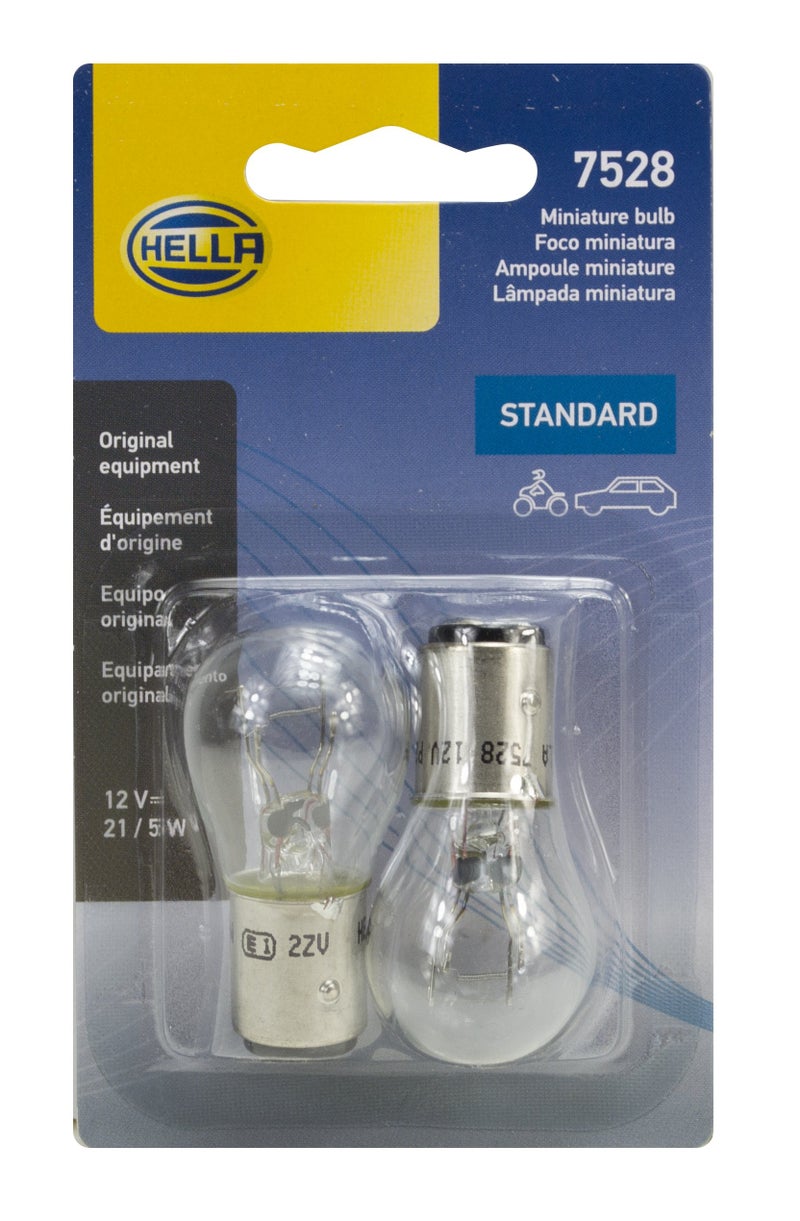 Hella 7528TB Bulb 7528 12V 21/5W Bay15D S8 (2) - Image 1